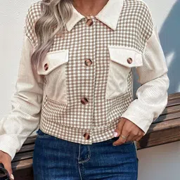 StyleCast x Revolte Women Windcheater Crop Tailored Jacket with Embroidered-picture-27
