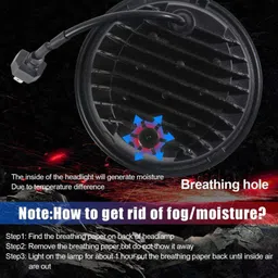 liu hjg 5.75 Dimond Cut Unique Full Ring Headlight Yellow White DRl Light Reflection Headlight Car, Motorbike LED (12 V, 75 W) image 4