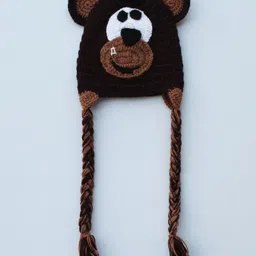 Woonie Handmade Bear Design Cap - Brown-image-60