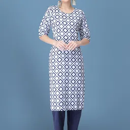 Ethnic basket Women Multicoloured Poly Crepe Kurta Sets-picture-38