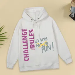 FOREVER FRIDAY Boys Printed Pure Cotton Hooded Sweatshirt-picture-51
