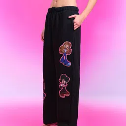 Bonkers Corner Conversational Printed Mid Rise Cotton Regular Trouser image 3