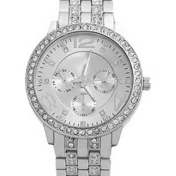 Miss Perfect Unisex Embellished Dial & Straps Analogue Multi Function Watch ni306-picture-53