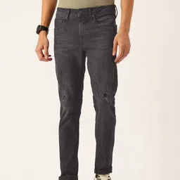 Integriti Men Slim Fit Mid-Rise Mildly Distressed Light Fade Stretchable Jeans-picture-24