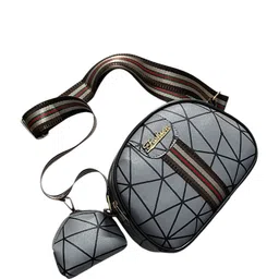 DAISY STAR Abstract Printed Structured Sling Bag image 2