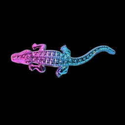 Curren Crocodile Designer Lapel Pin Brooch-picture-37