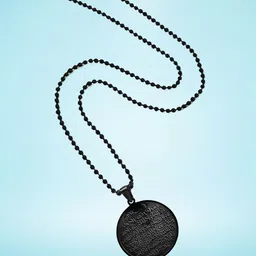 M Men Style Silver-Plated Stainless Steel Engraving Arabic Pendants With Chains-picture-18