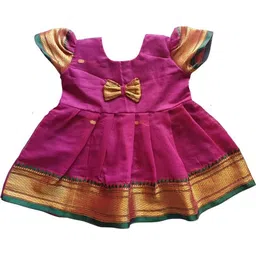 Mom and Me Purple Cotton Dresses-image-27