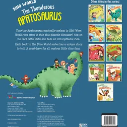 om books international Dino World The Thunderous Apatosaurus Picture Book - English image 2