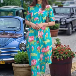 Anni Designer Women Floral Printed Kurta with Trousers-image-84