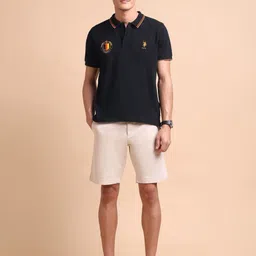 U.S. Polo Assn. Men Iconic Number Slim Fit Cotton Polo T-Shirt image 3