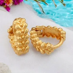 SHREE KRISHNA SHOPPING Unisex Gold-Plated Brass Earrings-image-93