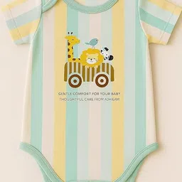 Adhigams Kids Printed Beige Baby Rompers-picture-20