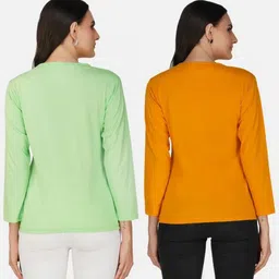 Metronaut Women 2 Printed Bio Finish Applique T-shirt image 4