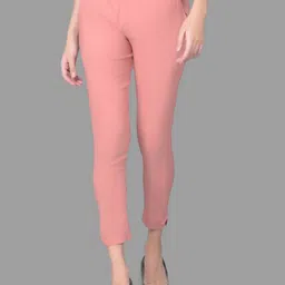 Comfort Lady Women Solid Mid-Rise Casual Regular Trouser-image-90
