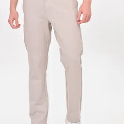POE Men Smart Slim Fit Chinos Trousers-image-44