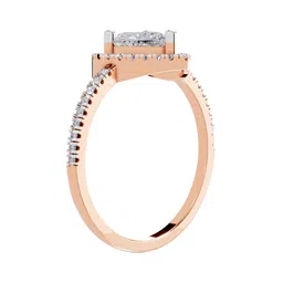 Sparkles 14KT Gold 0.97 Ct Lab Grown IGI Certified Heart Shape Diamond Ring - 1.95 g image 2