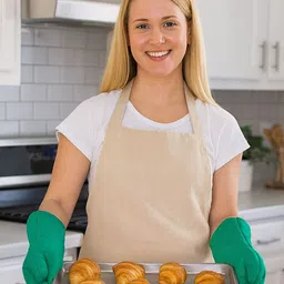 Kuber Industries Green 2 Pieces Cotton Heat Resistant Oven Gloves-image-26