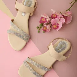 FLEUR FOOTWEAR Women Embellished Open Toe Flats-picture-39