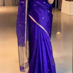 RAJMUDRAFASHION Ethnic Motif Embellished Zari Saree With Blouse Piece-picture-18