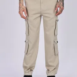 Eszett Men Mid-Rise Relaxed Fit Cargos-picture-25