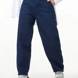 Bewakoof Women Tapered Fit High-Rise Cotton Jeans-picture-31