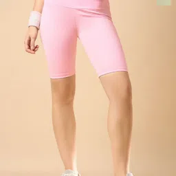 COLOR CAPITAL Pack Of 2 Women Solid Above Knee Gym Tights-image-42