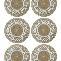 ROUGH ROAD STORE Set of 6 Cotton Round Table Placemat-image-12