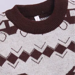 Toonyport Boys Conversational Design Full Sleeve Woollen Pullover image 2