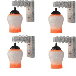 SOMIL Orange Glass Cylinder Printed Wall Lamps-picture-14