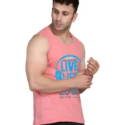 SLOWLORIS 2 Printed Bio-Wash Combed Cotton Gym Innerwear Vests image 3