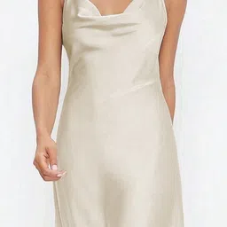 DressBerry Women Shoulder Straps A-Line Midi Dress image 4