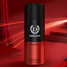 Denver Men Set of 2 Blaze Black.Code Long Lasting Deodorant Body Spray - 150 ml each image 5