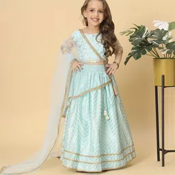 CORD OF LOVE Girls Embellished Sequinned Ready to Wear Lehenga & Blouse With Dupatta-picture-41