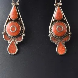 AAR Jewels Rhodium-Plated Teardrop Shaped Drop Earrings-picture-10