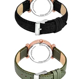 Miss Perfect Women Set of 2 Round Dial & Regular Straps Analogue Watch QE173 image 3