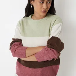 max Women Colourblocked Pullover-image-70