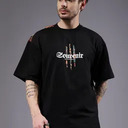 PRONK Men Black Tshirts image 1