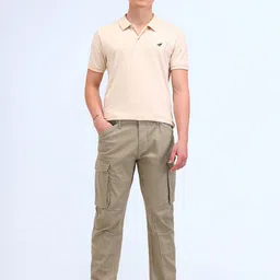Flying Machine Men Regular Fit Cargos Trousers image 5