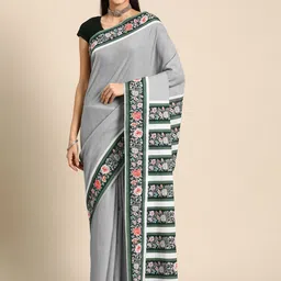 BUTA BUTI Ethnic Motif Pure Cotton Saree-picture-34