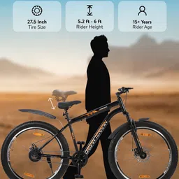 URBAN TERRAIN UT5001S27.5 Steel Frame 27.5T Single Speed Cycle With Dual Disc Brake image 4