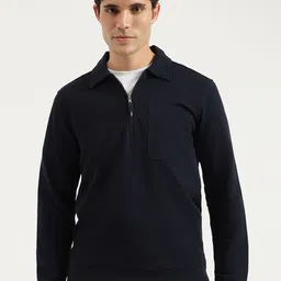 United Colors of Benetton Men Solid Shirt Collar Sweatshirt-picture-30