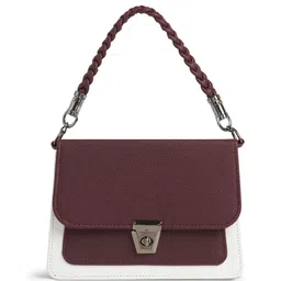 Caprese Colourblocked Textured Handheld Bag with Crossbody Sling Strap-image-82
