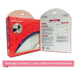 Safe-O-Kid Kid Safe Drawer Lock Pack Of 2 - White Grey image 5