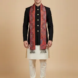 MUFFLY Men Woven Design Stole-picture-45