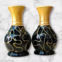 onneybrothers MAKDI DESIGN VASE PACK OF 2 Decorative Showpiece - 10 cm image 5