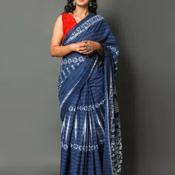 Pinkcity Trade World Pure Cotton Block Print Saree-picture-21
