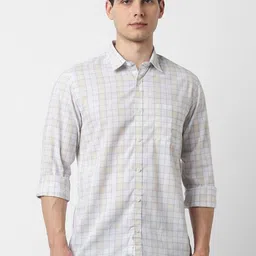 Peter England Casuals Checked Full Sleeves Cotton Casual Shirt-picture-13