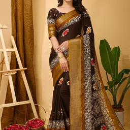 Mitera Ethnic Motifs Zari Art Silk Banarasi Saree-picture-40