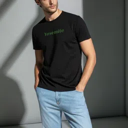 HERE&NOW Men Printed Bio Finish T-shirt-picture-41